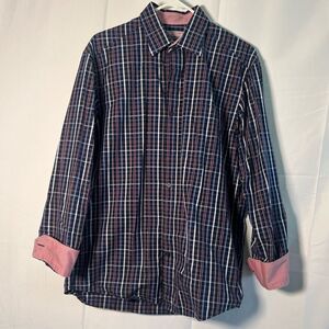 Johnston & Murphy Tailored Fit Checkered Shirt